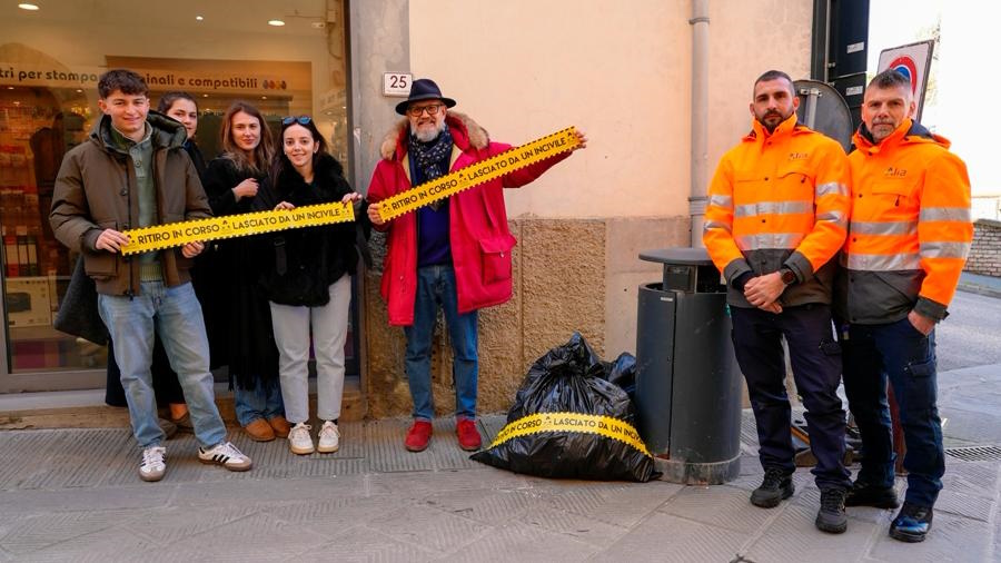 Assessore francesco Volpe  con ispettori Alia spa