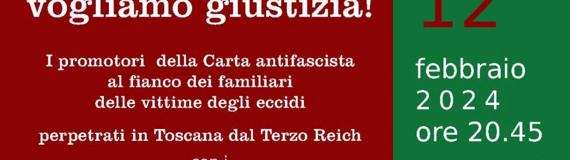 immagine incontro "Vogliamo Giustizia!"