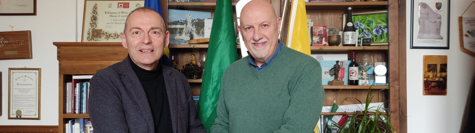 Sindaco Paolo Sottani e Vicepresidente Avg Mauro Citzia