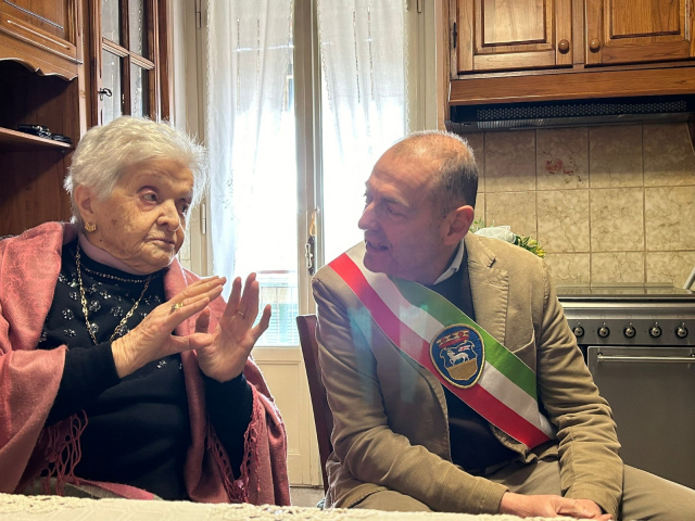 immagine Silvana Melli e Sindaco Paolo Sottani