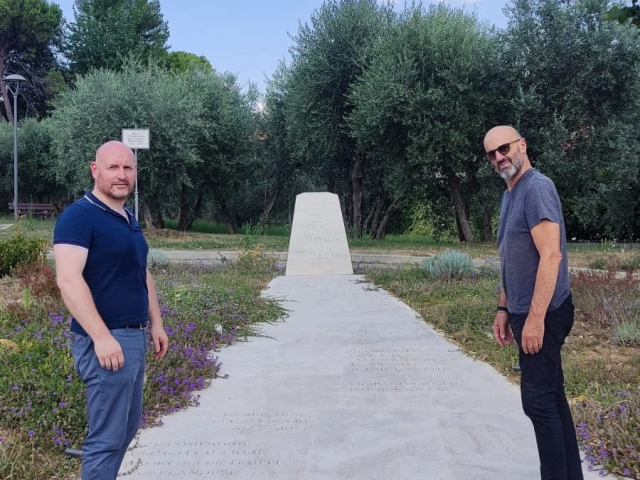 Massimo Salvianti ed il Sindaco David Baroncelli 
