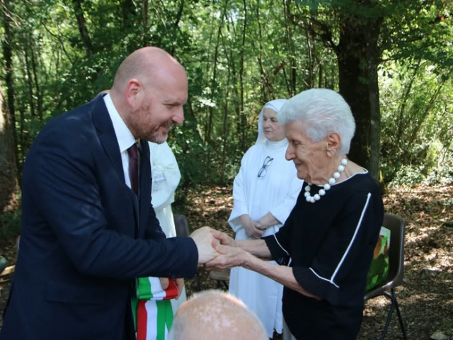 Mirella Lotti e il Sindaco David Baroncelli